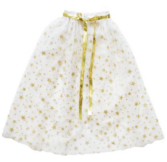 Tulle Star Cape Ivory
