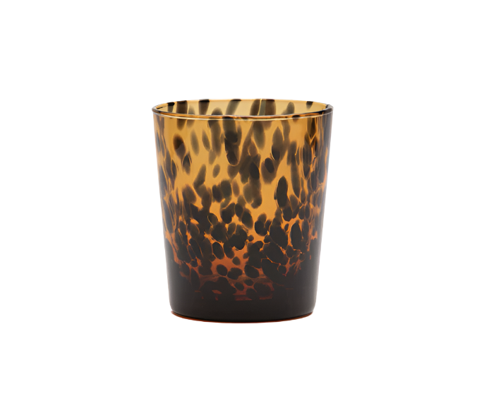 Andrew Tortoise Shell Hand Blow Tumbler Glass
