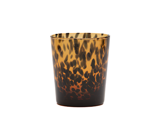 Andrew Tortoise Shell Hand Blow Tumbler Glass