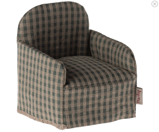 Chair, Mouse - Green checker