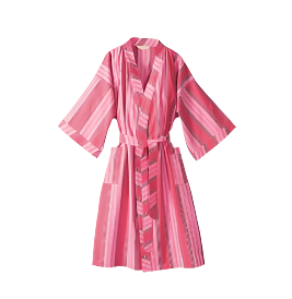 Brigitte Cotton Bath Robe - Scarlet