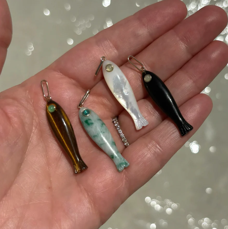 Fortuna Tiger’s Eye Fish Charm