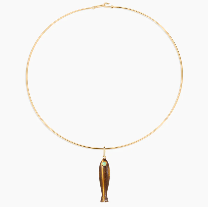 Fortuna Tiger’s Eye Fish Charm