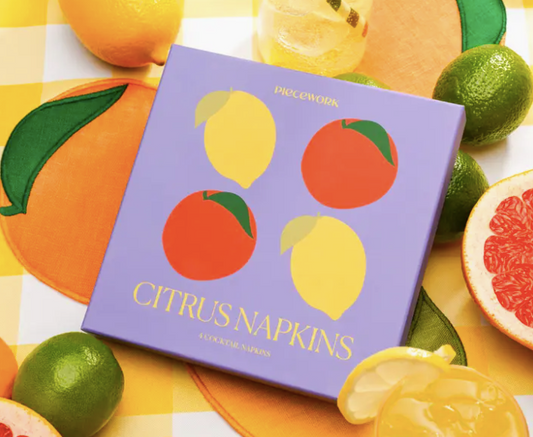 Citrus Cocktail Napkins - Set Of 4