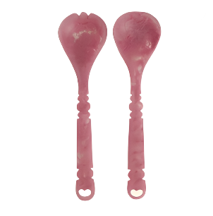 Wilkie Salad Servers - Fuchsia