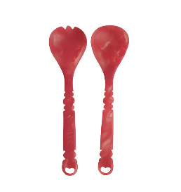 Wilkie Salad Servers - Raspberry
