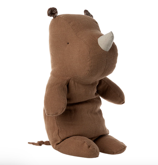 Safari friends, Rhino, Medium - Chocolate