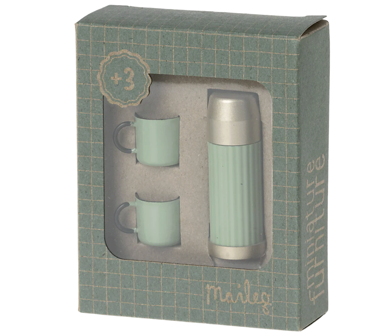 Thermos and cups, Mouse - Mint