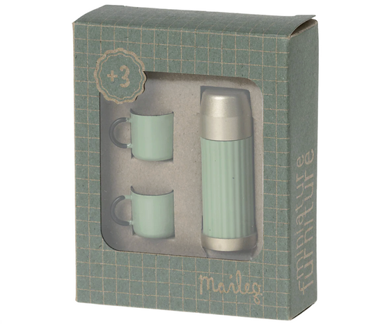 Thermos and cups, Mouse - Mint