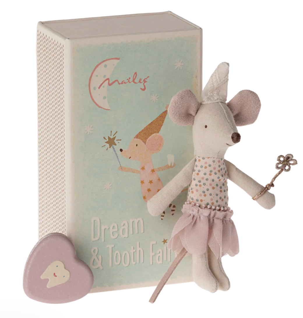 Tooth Fairy Mouse, Little Sister in Match Box