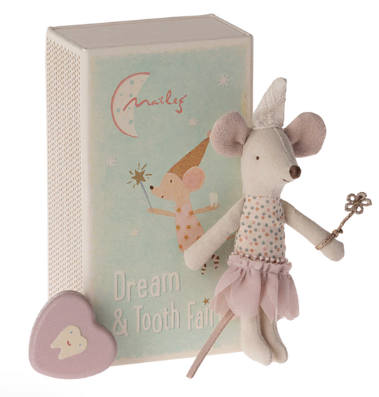 Tooth Fairy Mouse, Little Sister in Match Box