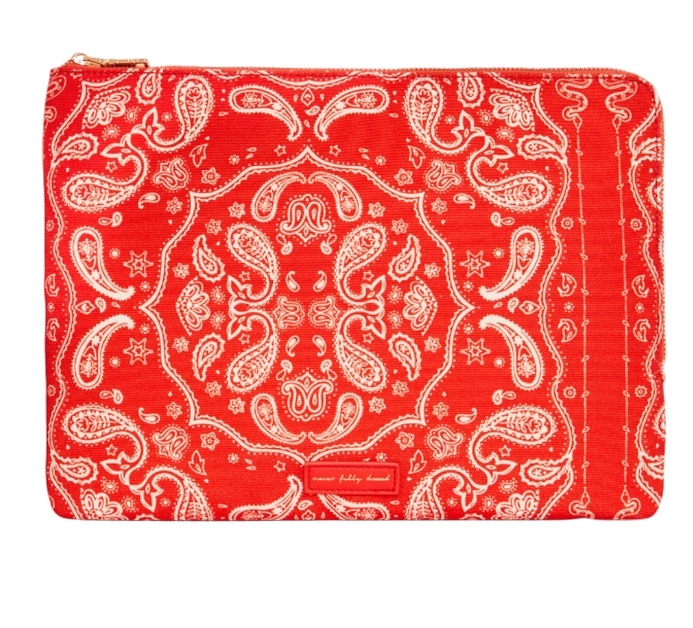 Red Bandana Laptop Case