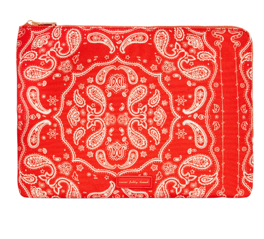 Red Bandana Laptop Case
