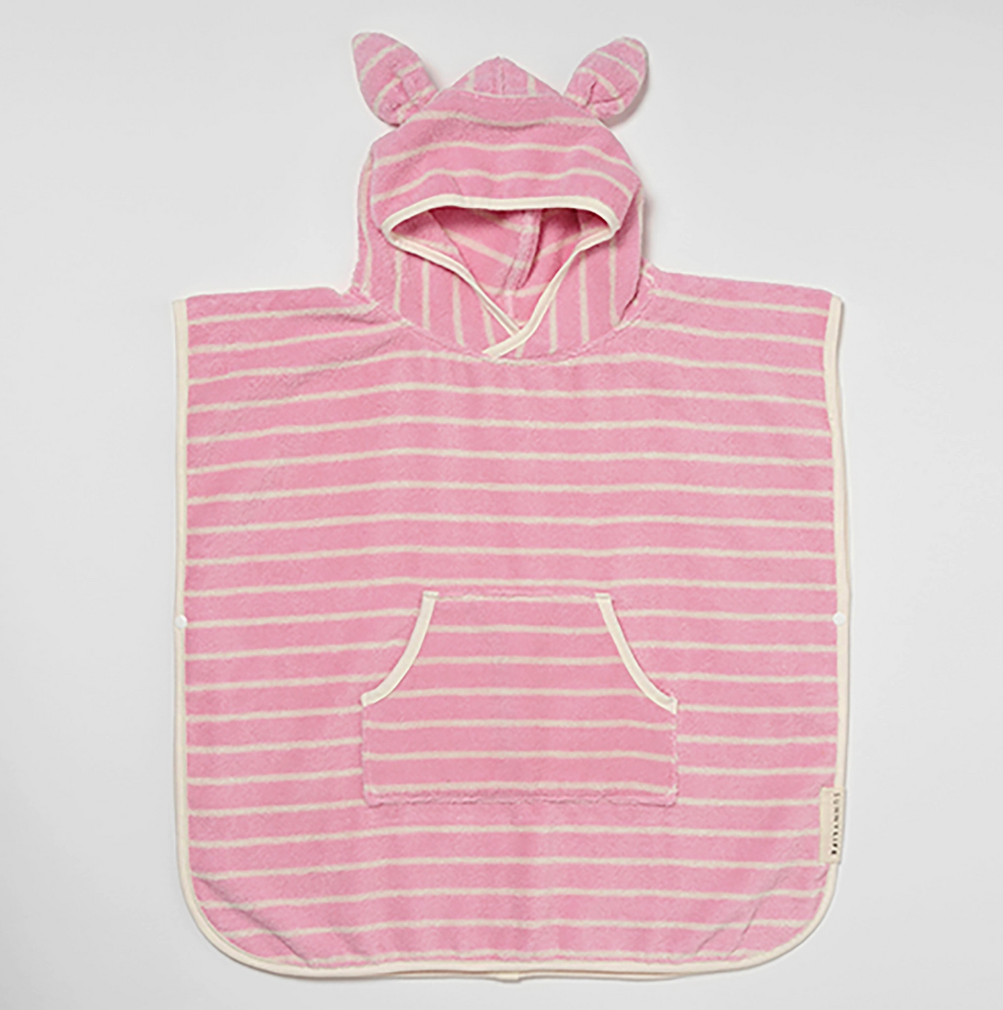 Kids Hooded Towel - Cotton Candy Pink Stripe