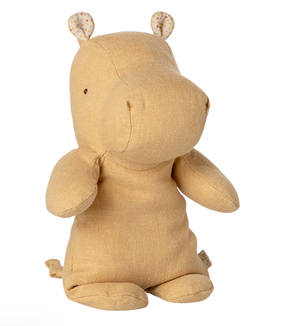 Hippo, Small - Cream yellow