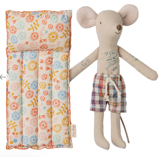 Beach mouse with air mattress, Dad - Flower