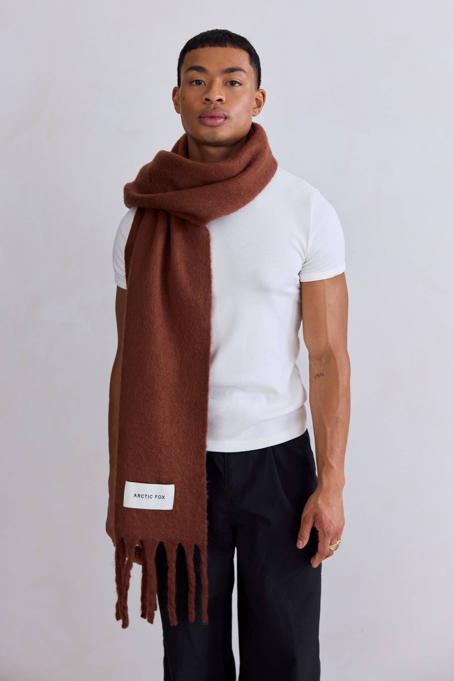 The Stockholm Scarf - 100% Recycled - Sepia