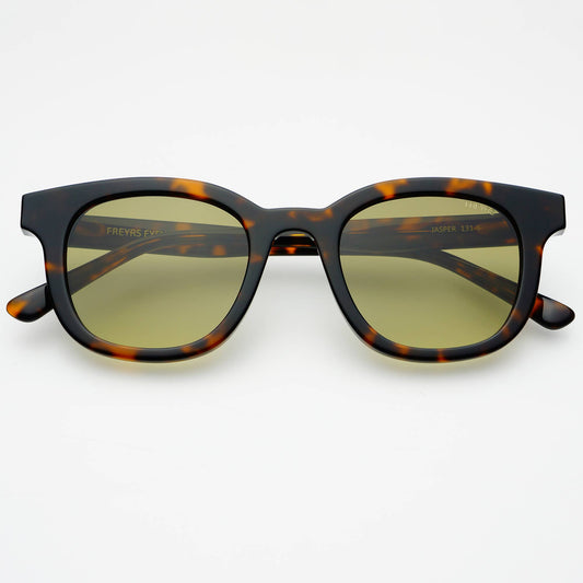 Jasper Acetate Mens Sunglasses: Tortoise / Green