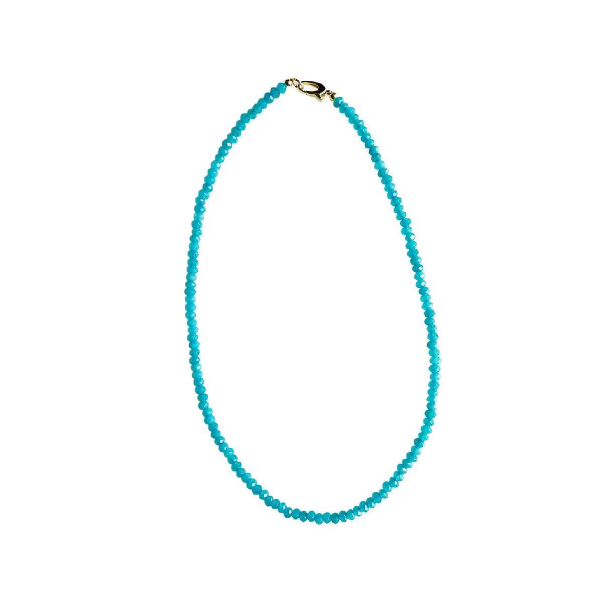 Dainty Candy Gemstone Necklace: Emerald Green