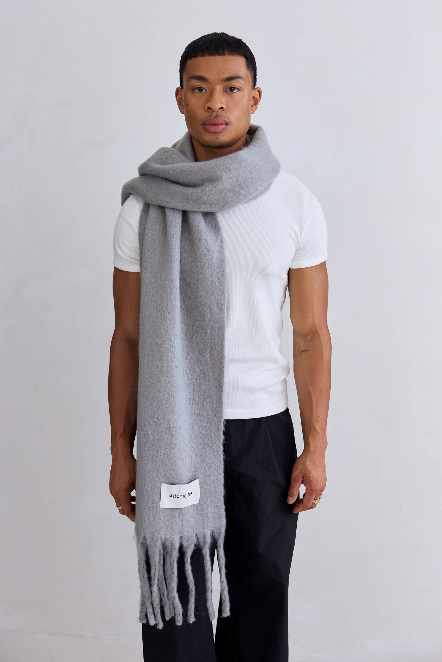 The Reykjavik Scarf - 100% Recycled - Ultimate Grey - FW25