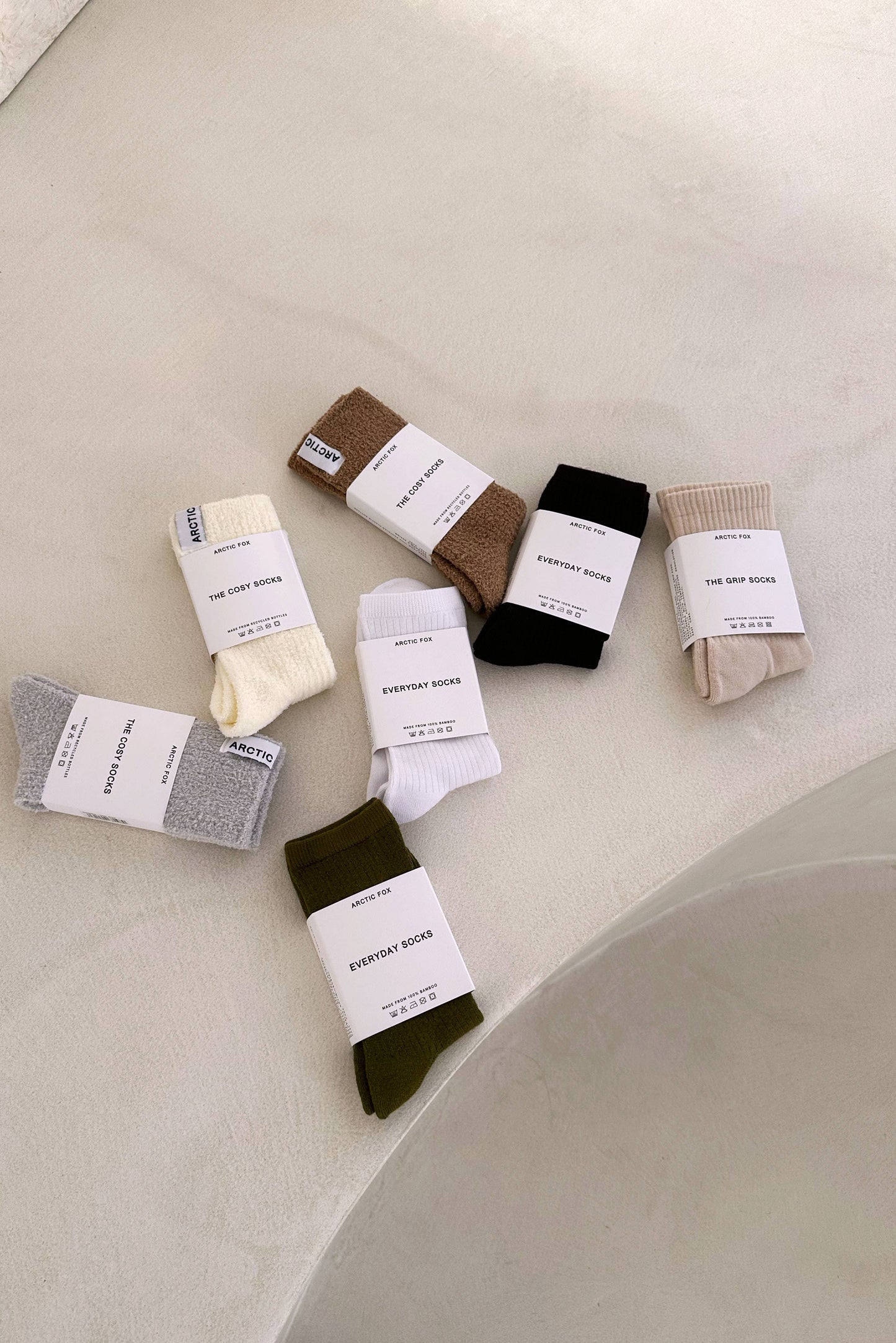 Cosy Socks - 100% Recycled - Beige - FW25