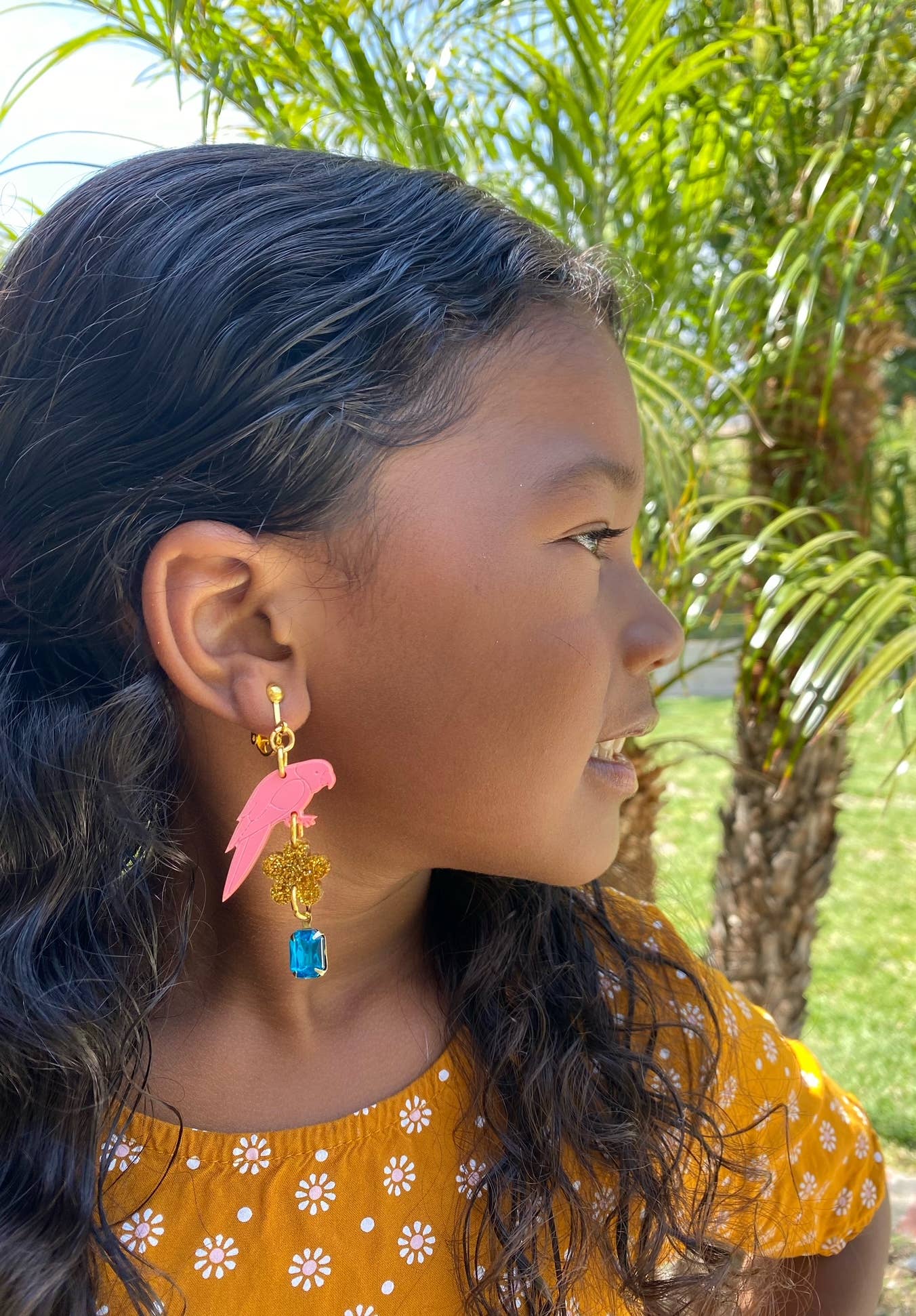 "Birds Of A Feather" Clip On Earrings