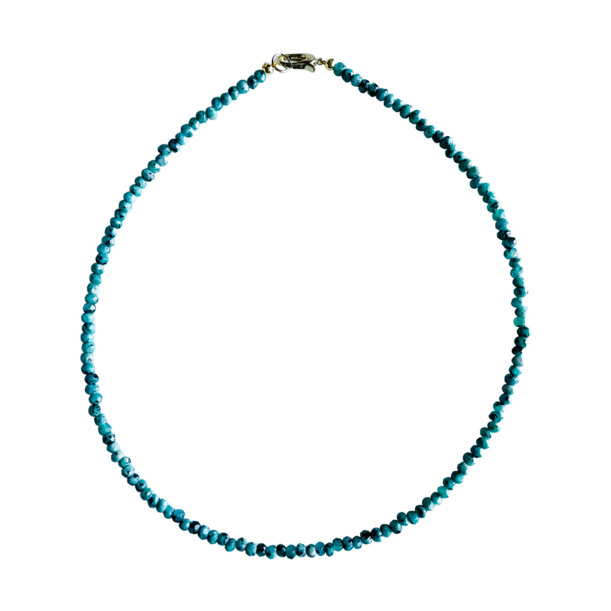 Dainty Candy Gemstone Necklace: Emerald Green