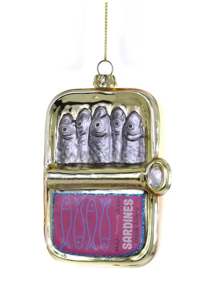 Sardines Ornament - Pink and Gold