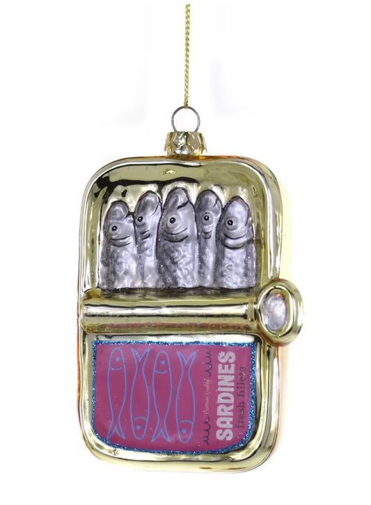 Sardines Ornament - Pink and Gold