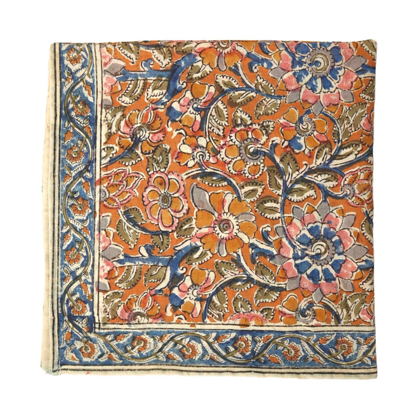 Cobalt Floral - Cotton Bandana