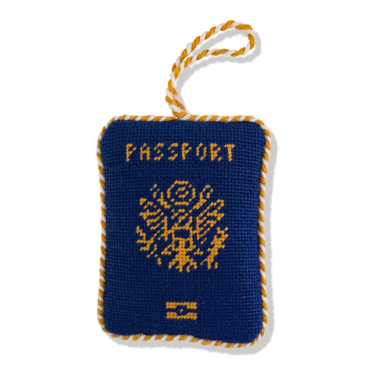 Needlepoint Icon Ornament - Passport