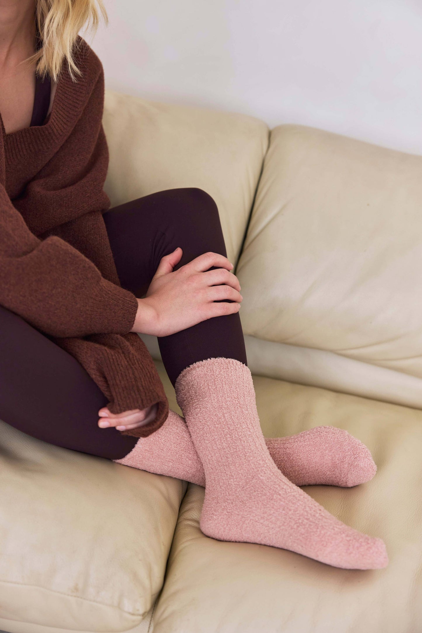 Cosy Socks - 100% Recycled - Muted Pink - FW25