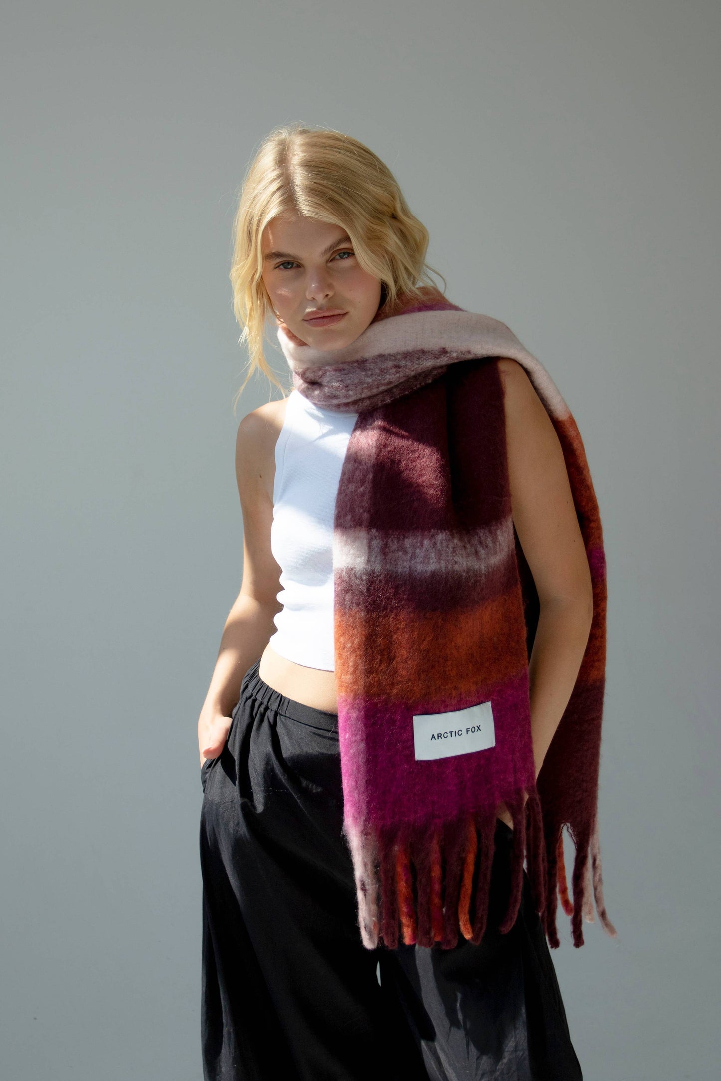 The Stockholm Scarf -  Autumnal Falls - 100% recycled materials