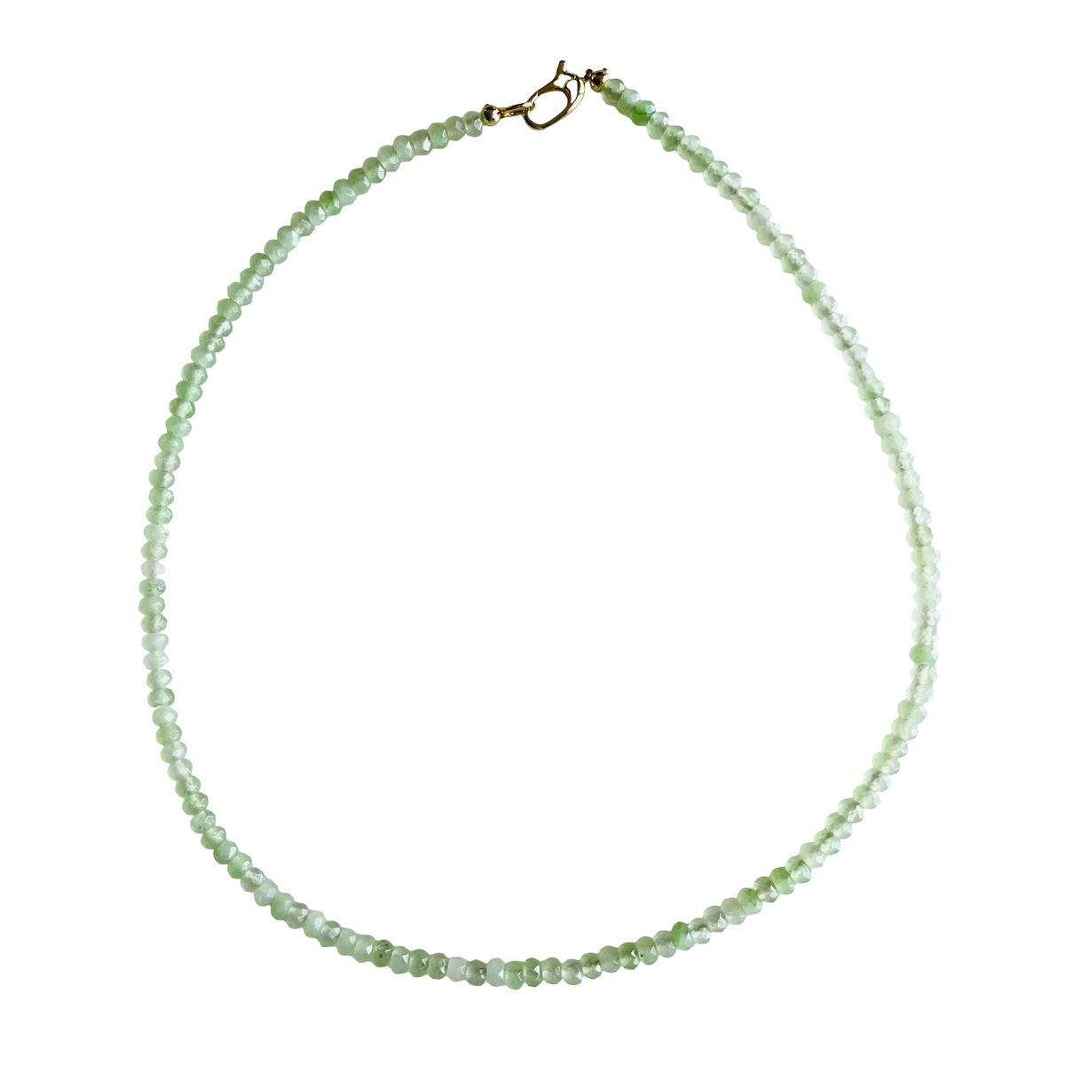 Dainty Candy Gemstone Necklace: Emerald Green