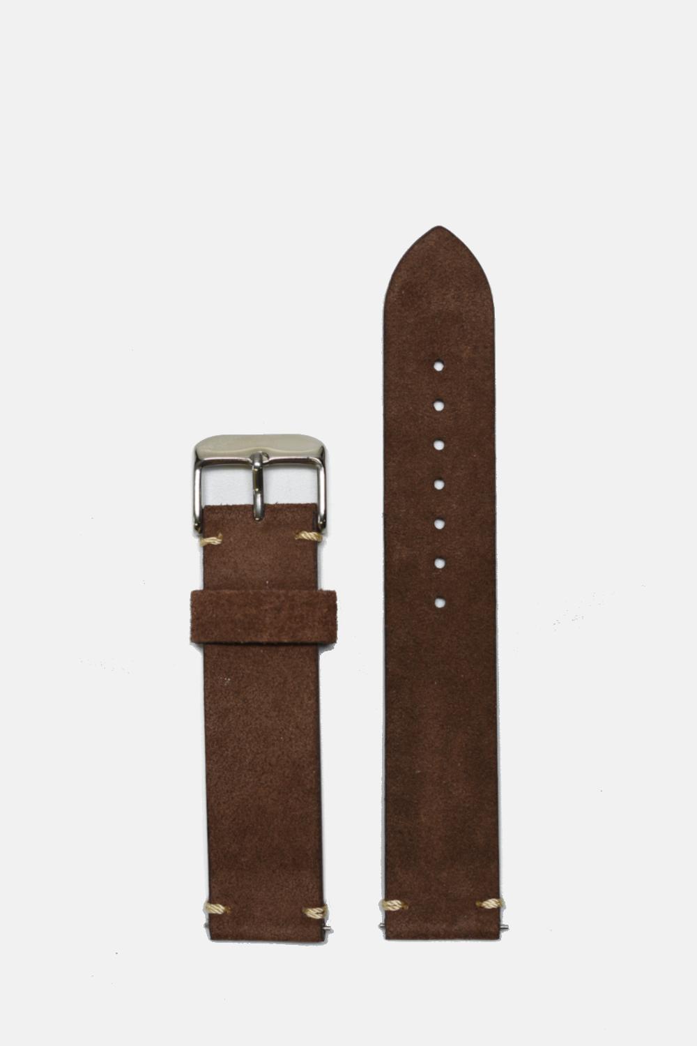 Classic Rectangular Watch: Brown Leather