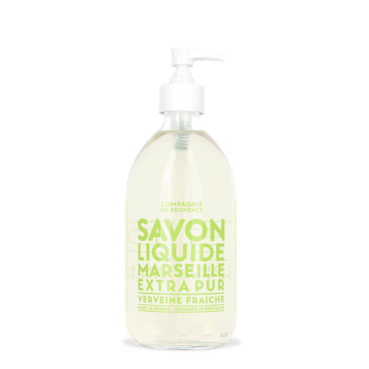 Liquid Marseille Soap Fresh Verbena 16.7 fl oz Glass