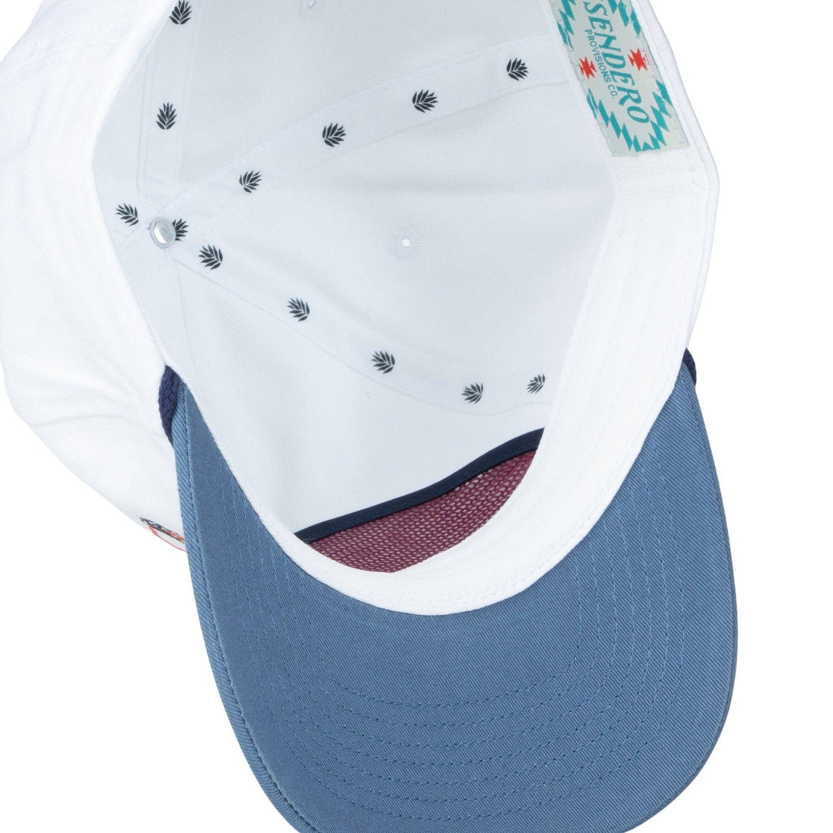 Hand Tied Flies Hat - White/Navy