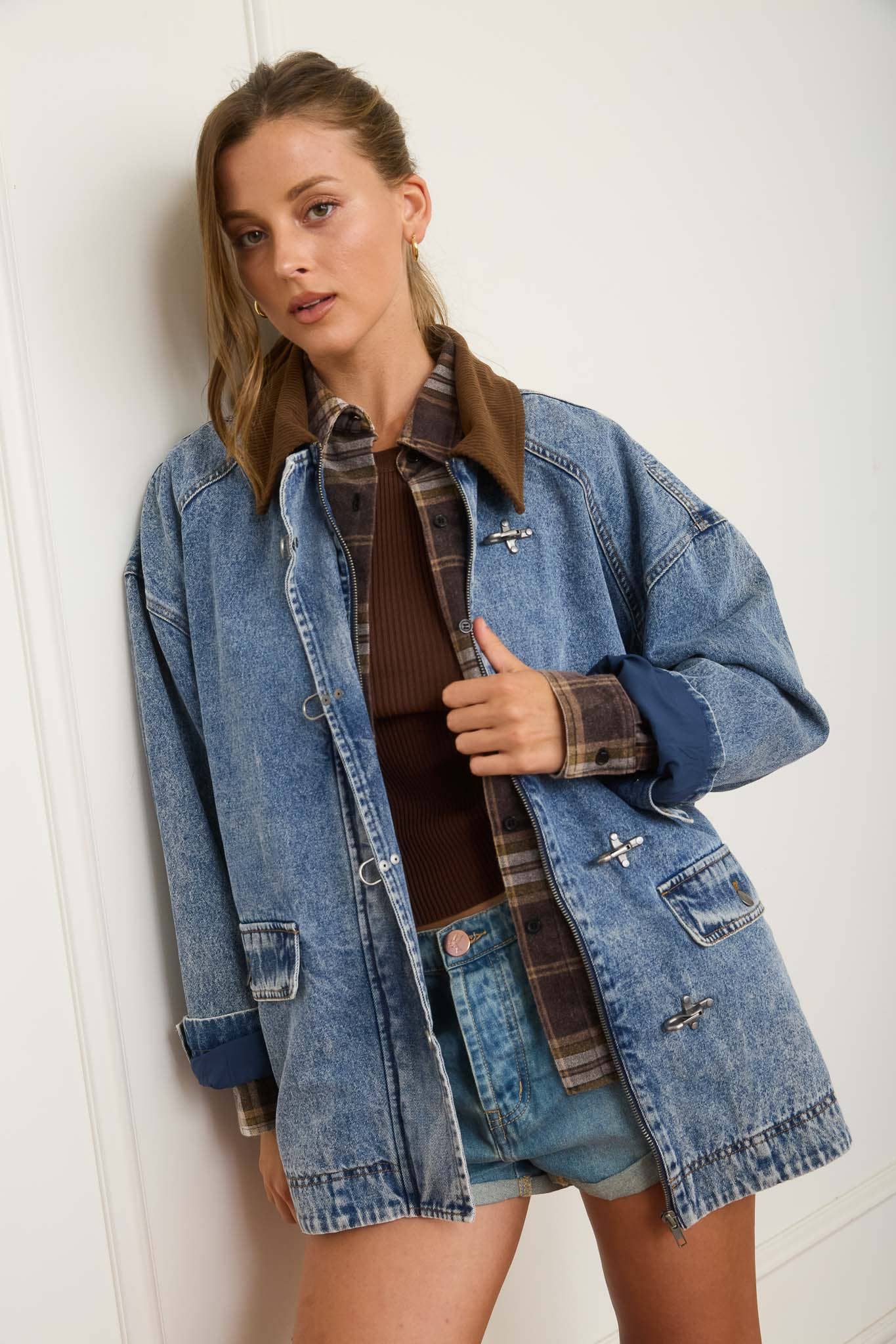 The Penelope Barn Jacket - latch hook hardware