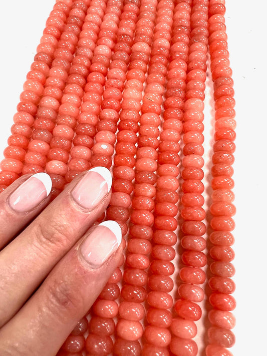Lilly Gemstone Bead Necklace Watermelon
