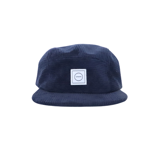 Corduroy Five-Panel Hat in Slate: Size 3