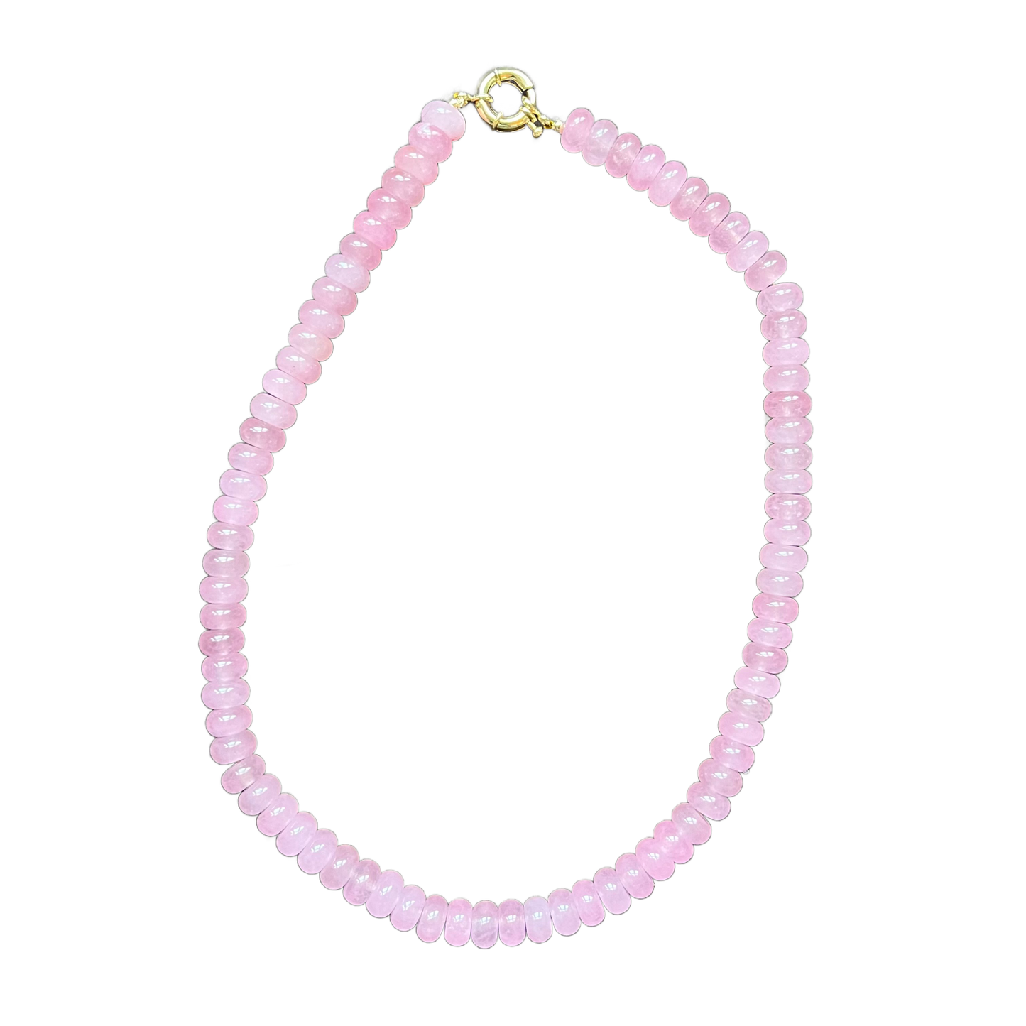 Chunky Candy Necklace: Rose Quartz