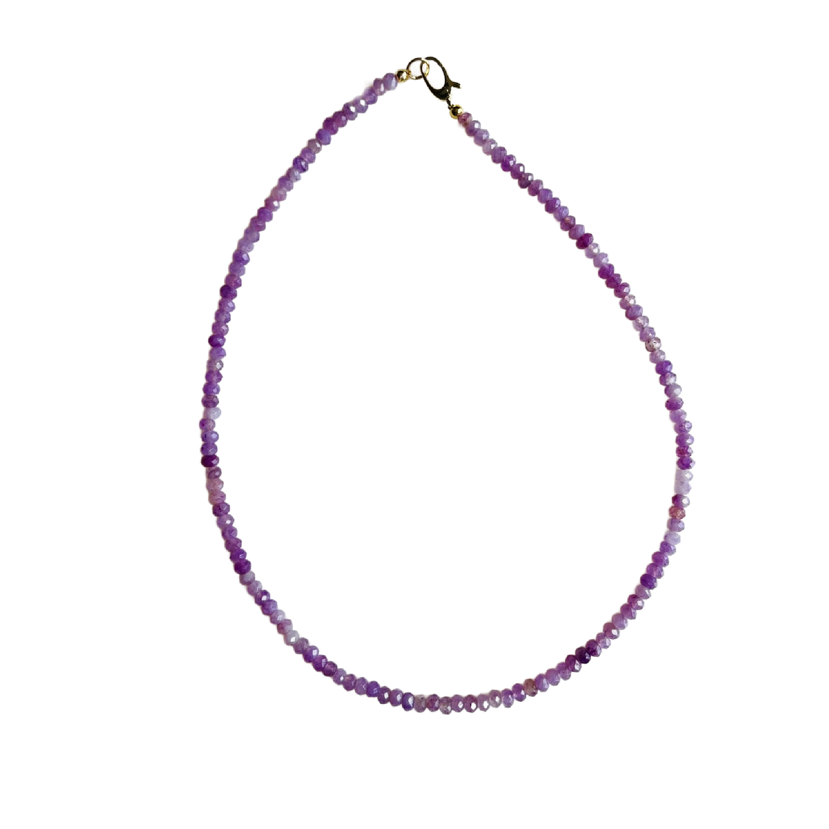 Dainty Candy Gemstone Necklace: Emerald Green