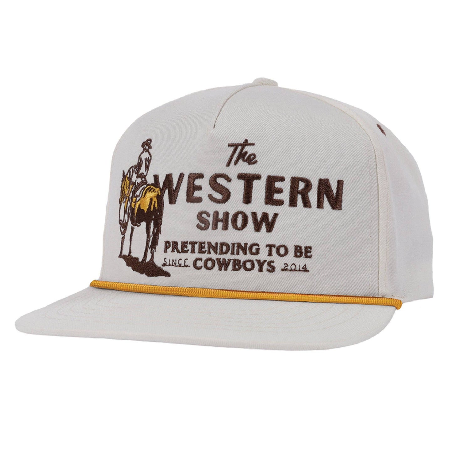Western Show Hat: White