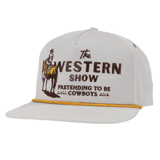 Western Show Hat: White