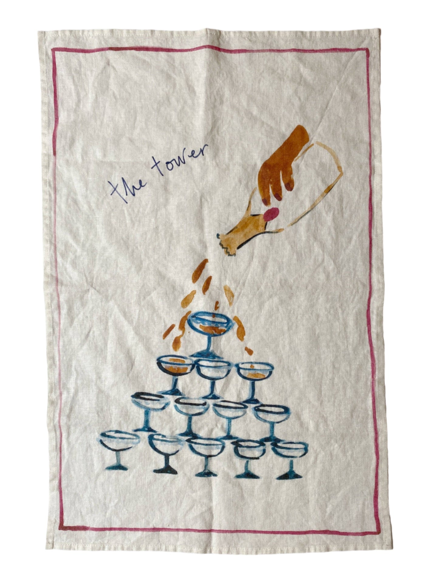 The Tower - Linen Tea Towel