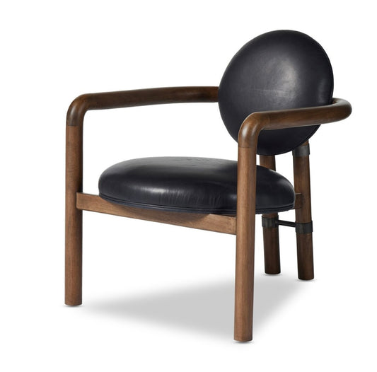 Bria Chair - Black Leather