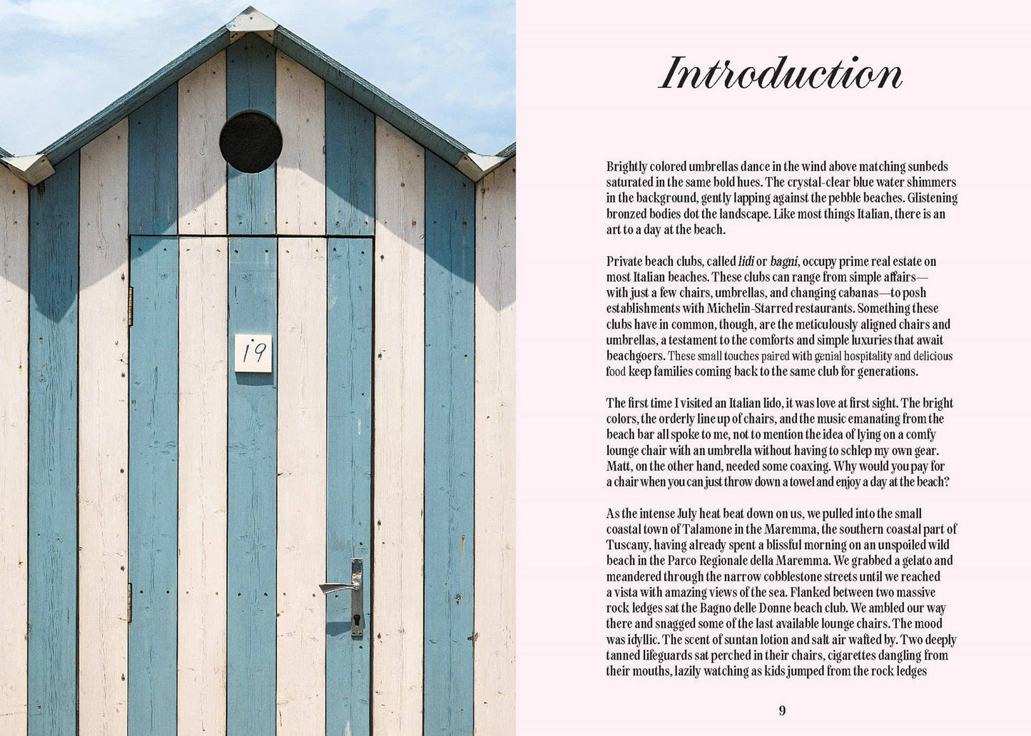 Lido - A tour of Italian Lidos with lush photography & Italian recipes