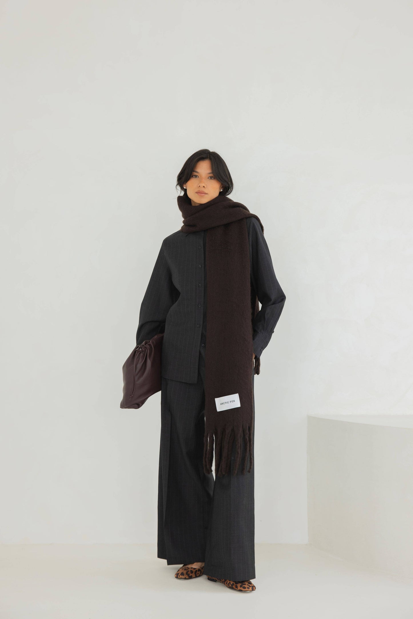 The Reykjavik Scarf - 100% Recycled - Ground Coffee