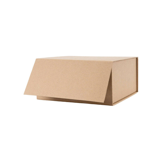 Collapsible Magnetic Kraft Gift Box 8x8x4