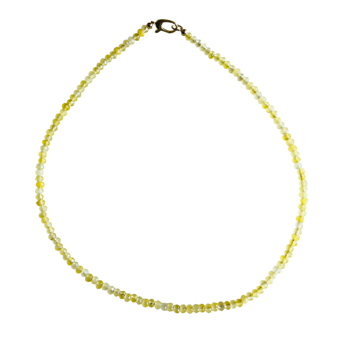 Dainty Candy Gemstone Necklace: Emerald Green